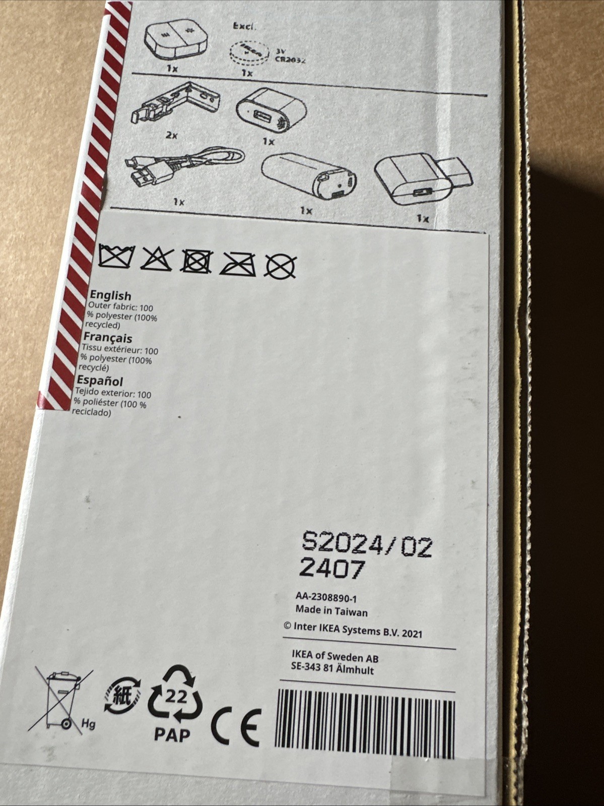 IKEA PRAKTLYSING Smart Cellular Blind 27×76¾” Wireless Battery White-NEW