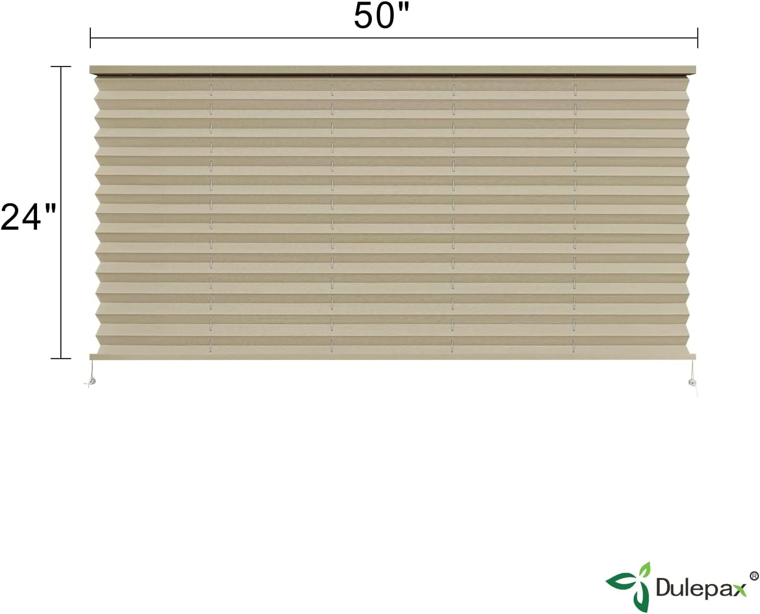 RV Pleated Shades 50×24 Cappuccino Camper Window Blinds