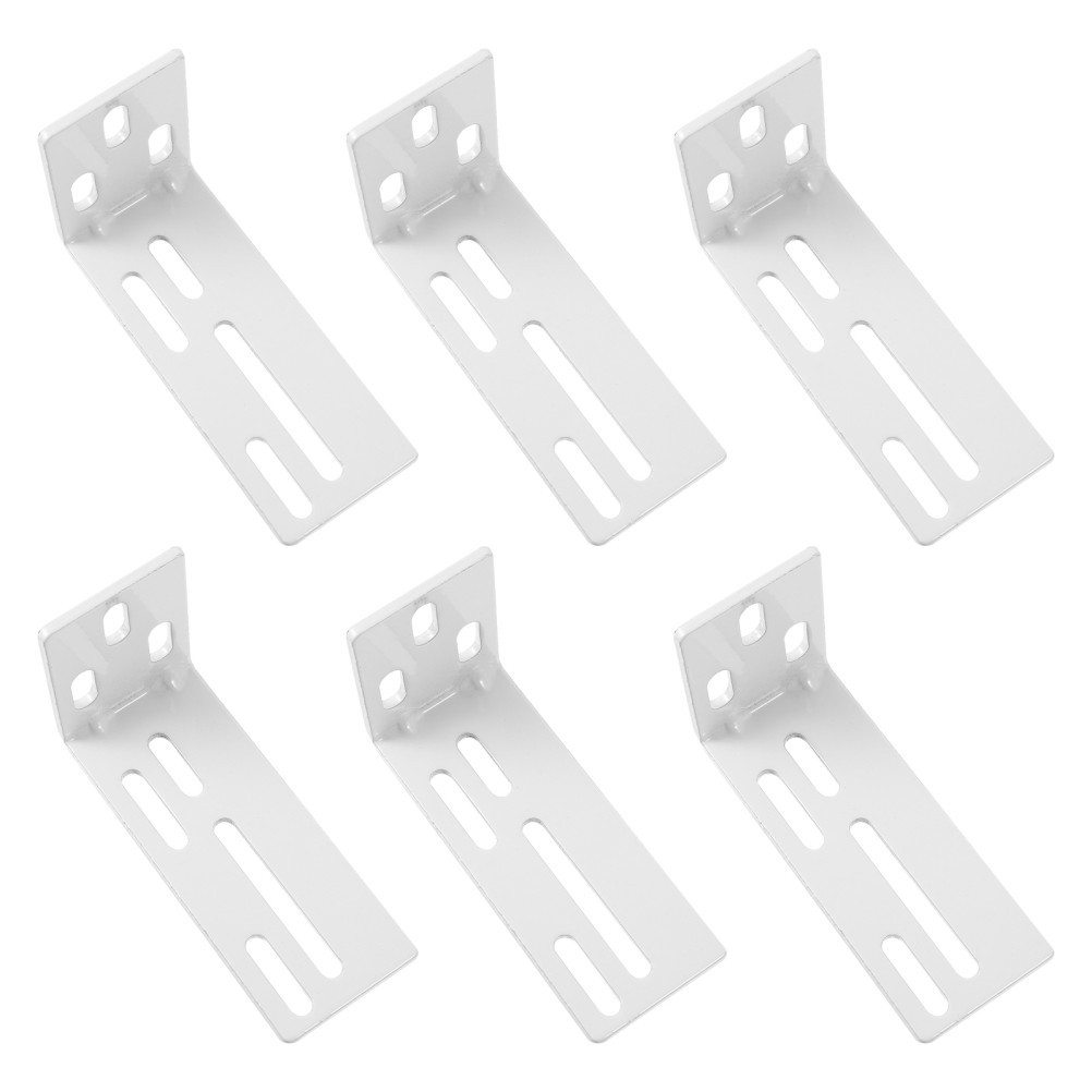 6Pcs Curtain Mounted Code Brackets Stainless Steel For Stores