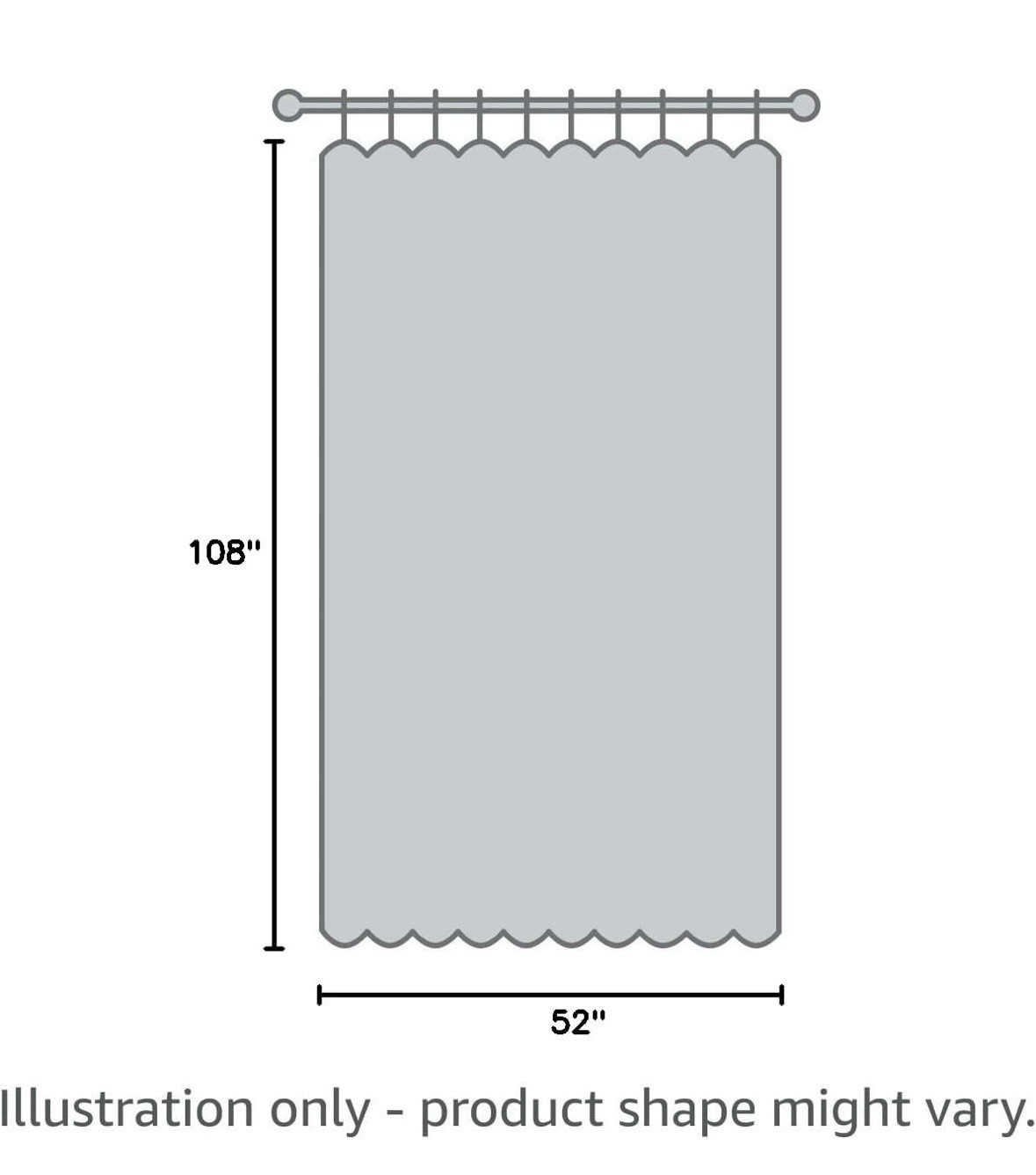 Archaeo Washed 100% Cotton White Twist Tab Curtain 52″ x 108” New (2-panel)