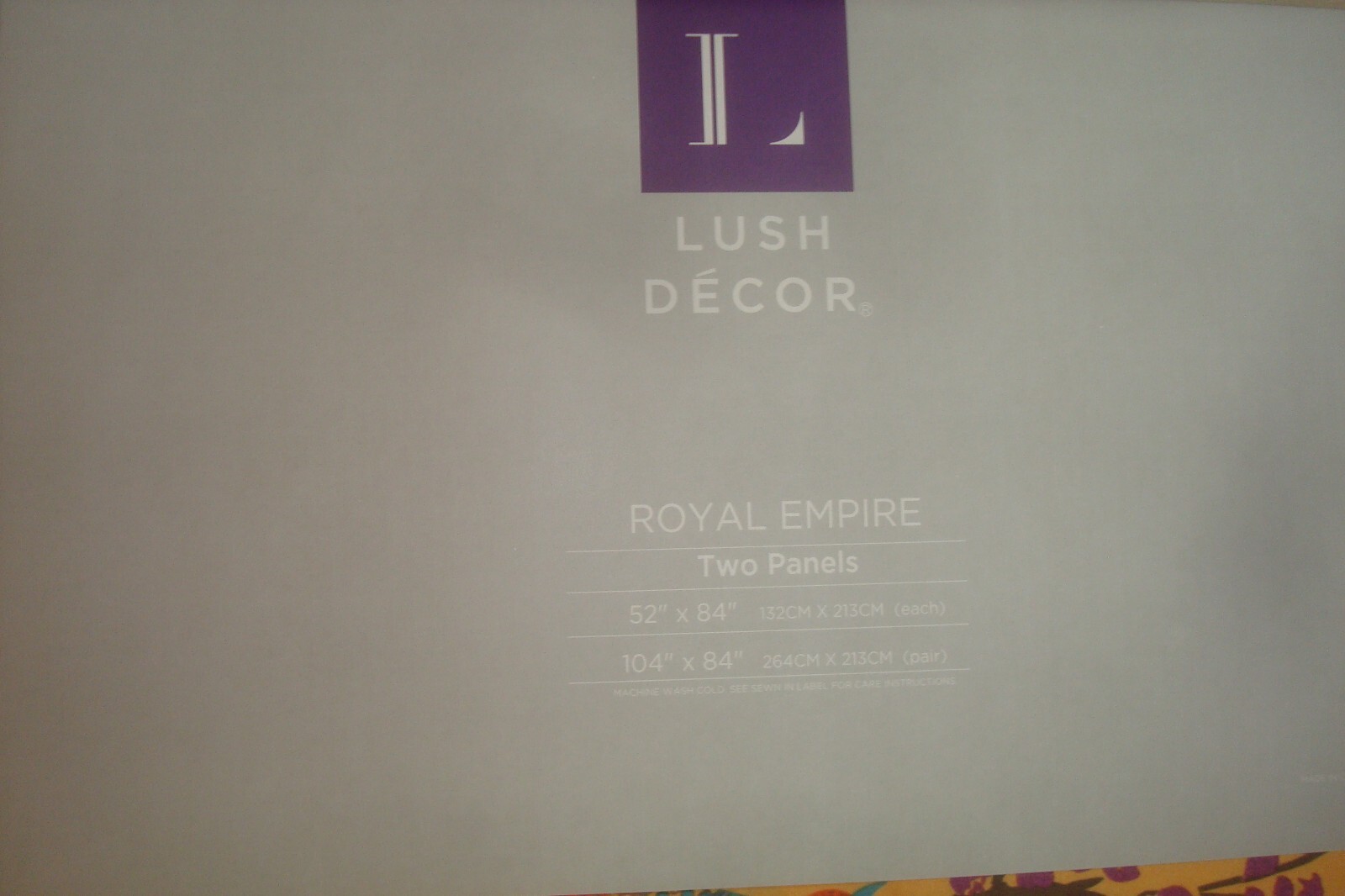 NWT 2 pc Lush Decor Window Panels Curtains Bohemian Royal Empire Orange 84″ lg