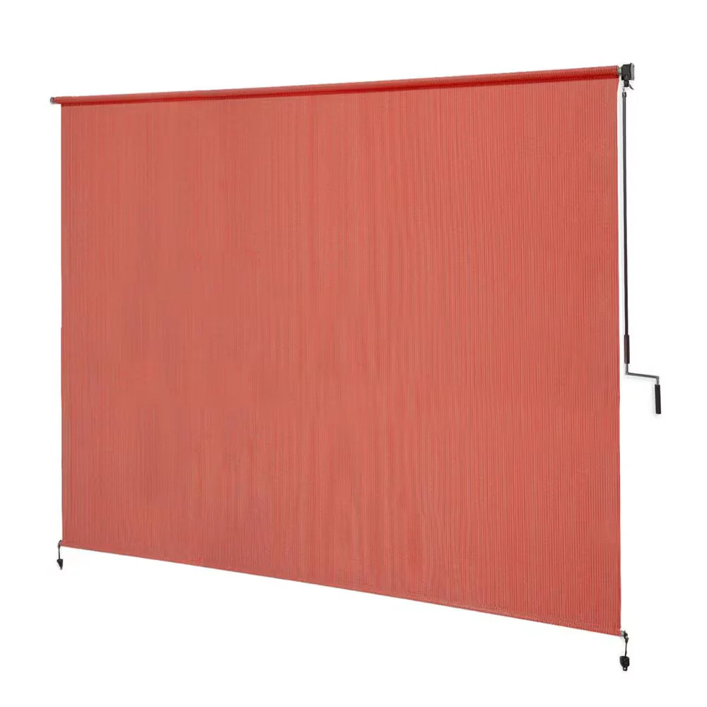 Coolaroo Exterior Roller Shade Terracotta Fade Resistant 96 in. W x 72 in. L