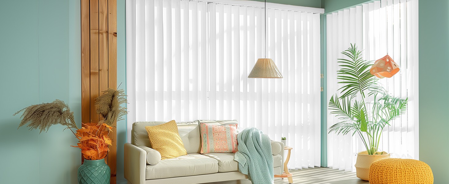 PVC Veritcal Blind Replacement Slats Curved Smooth White 82.5 x 3.5 (2-Pack)