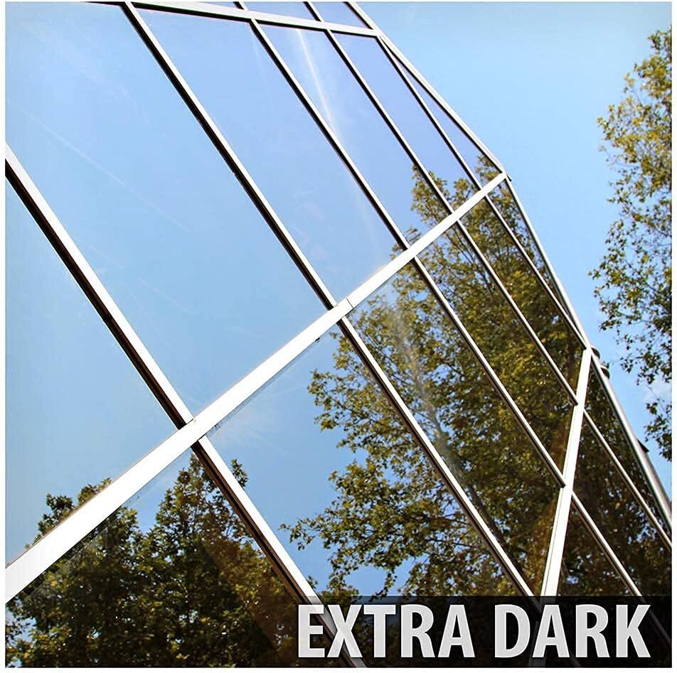 30in X 24ft Window Film Daytime Privacy and Heat Control Silver Very Dark