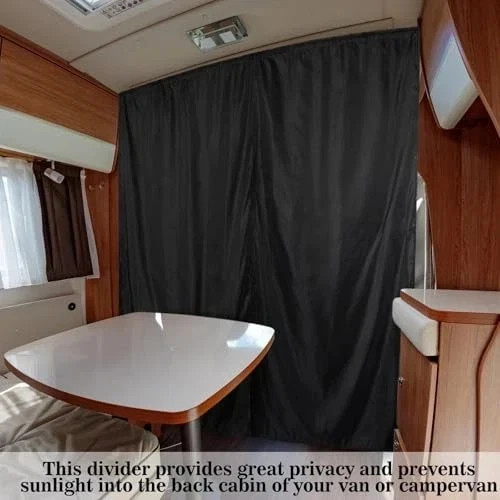 71 x 63 Van Privacy Curtain in Cab or Rear Light Blocking Cab Divider Curtains