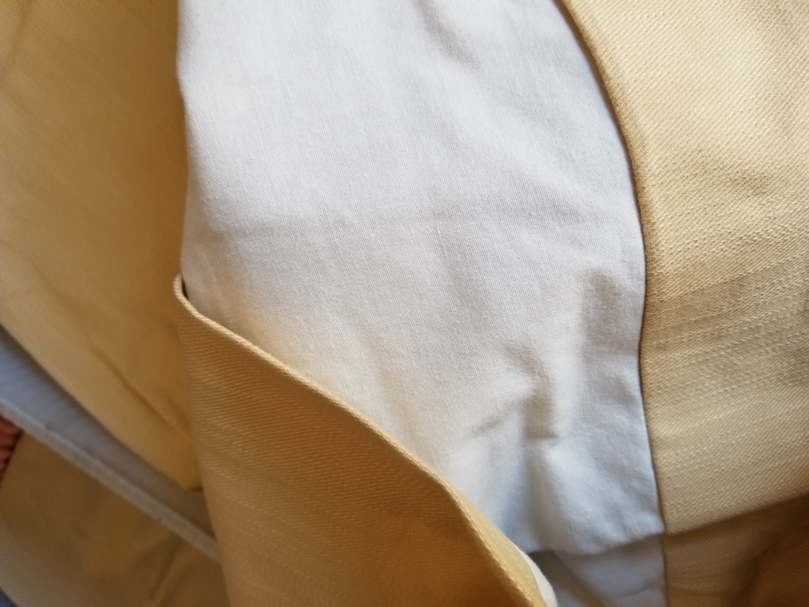 Restoration Hardware “Textured Cotton – Yellow” Lined Panel 50 X 108 – 1 Panel