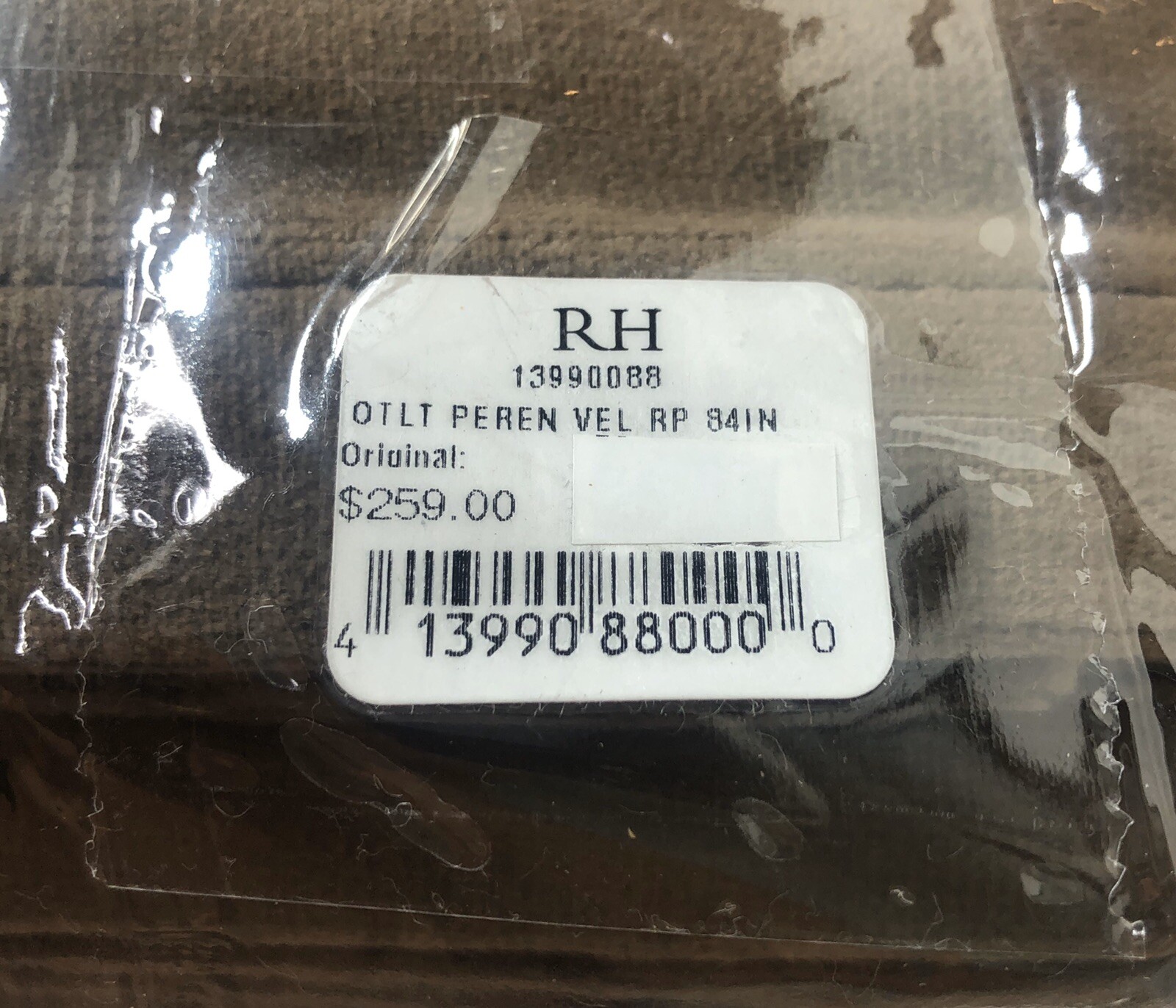 Restoration Hardware Perennials Performance Velvet Drapery 50″ x 84″ Mocha $259