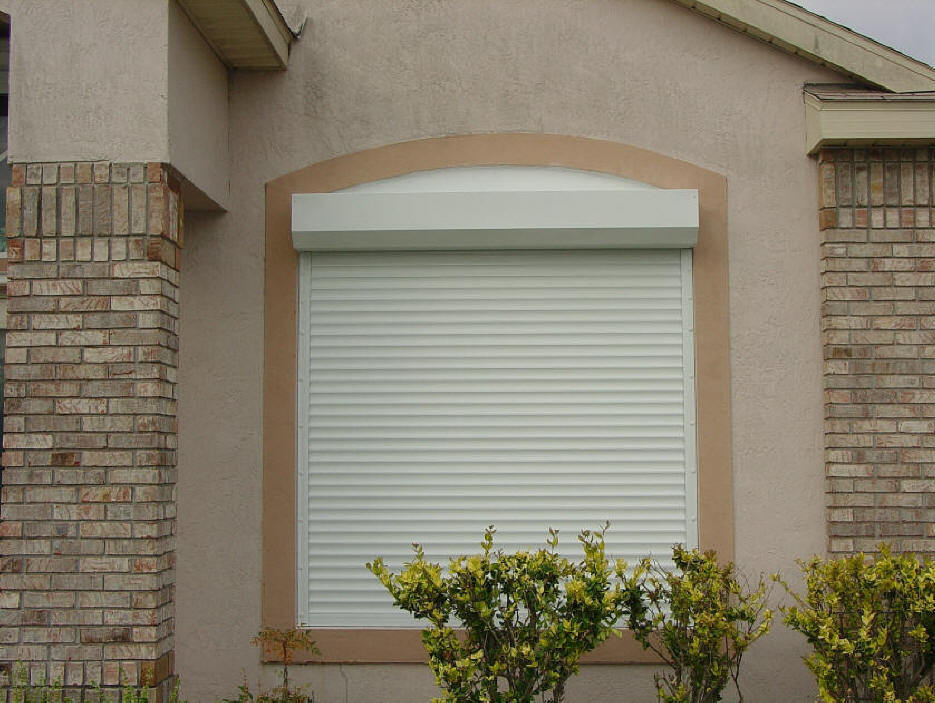 Automatic Security Roll Up Window Shutter (Anthracite Gray)