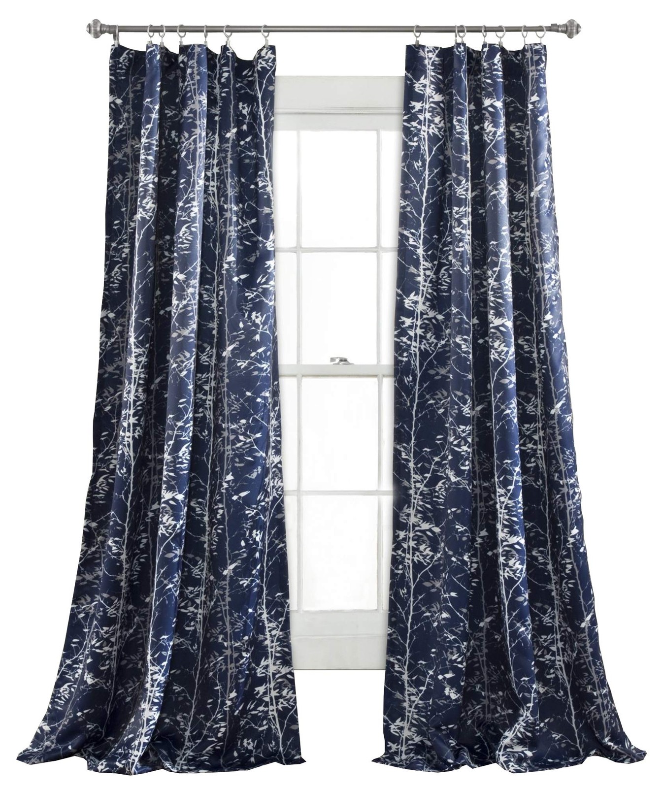 Forest 84 X 52 1 Curtains-Tree Branch Leaf Darkening Window Panel Drapes Set …