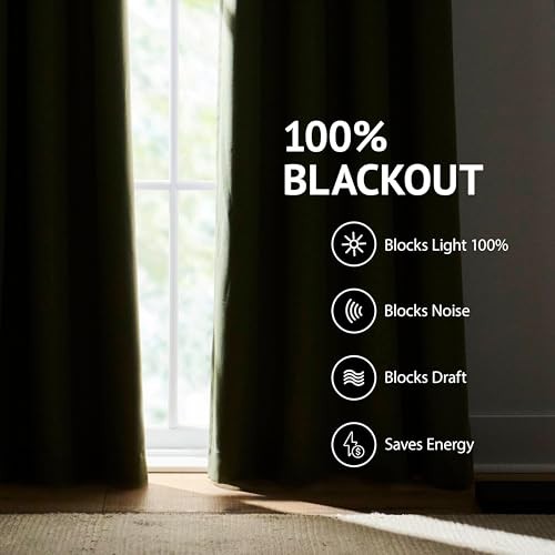 Spellbound Blackout Lining Rod Pocket/Back Tab 50″W x 95″L (Pack of 2) White