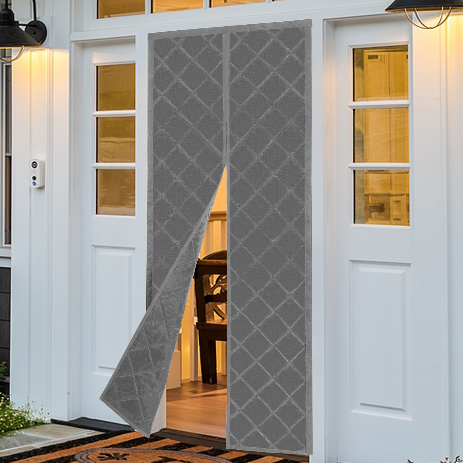 Magnetic Thermal Insulated Door Curtain Window Door Room Divider 34x82inch