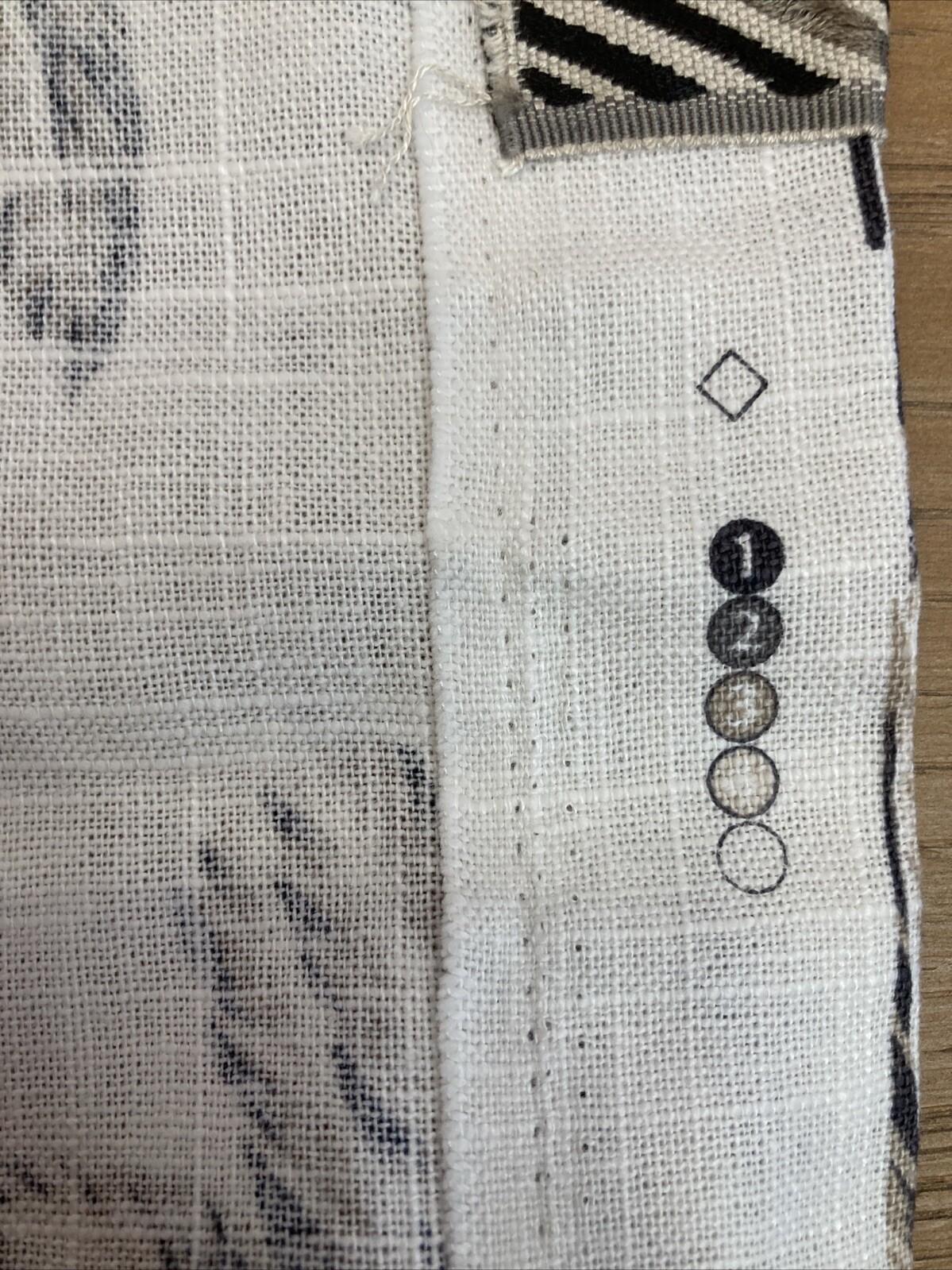 Sample Custom Drape 54” X 34.5” W/grommet Echo For Trend Palm Trees Neutral READ