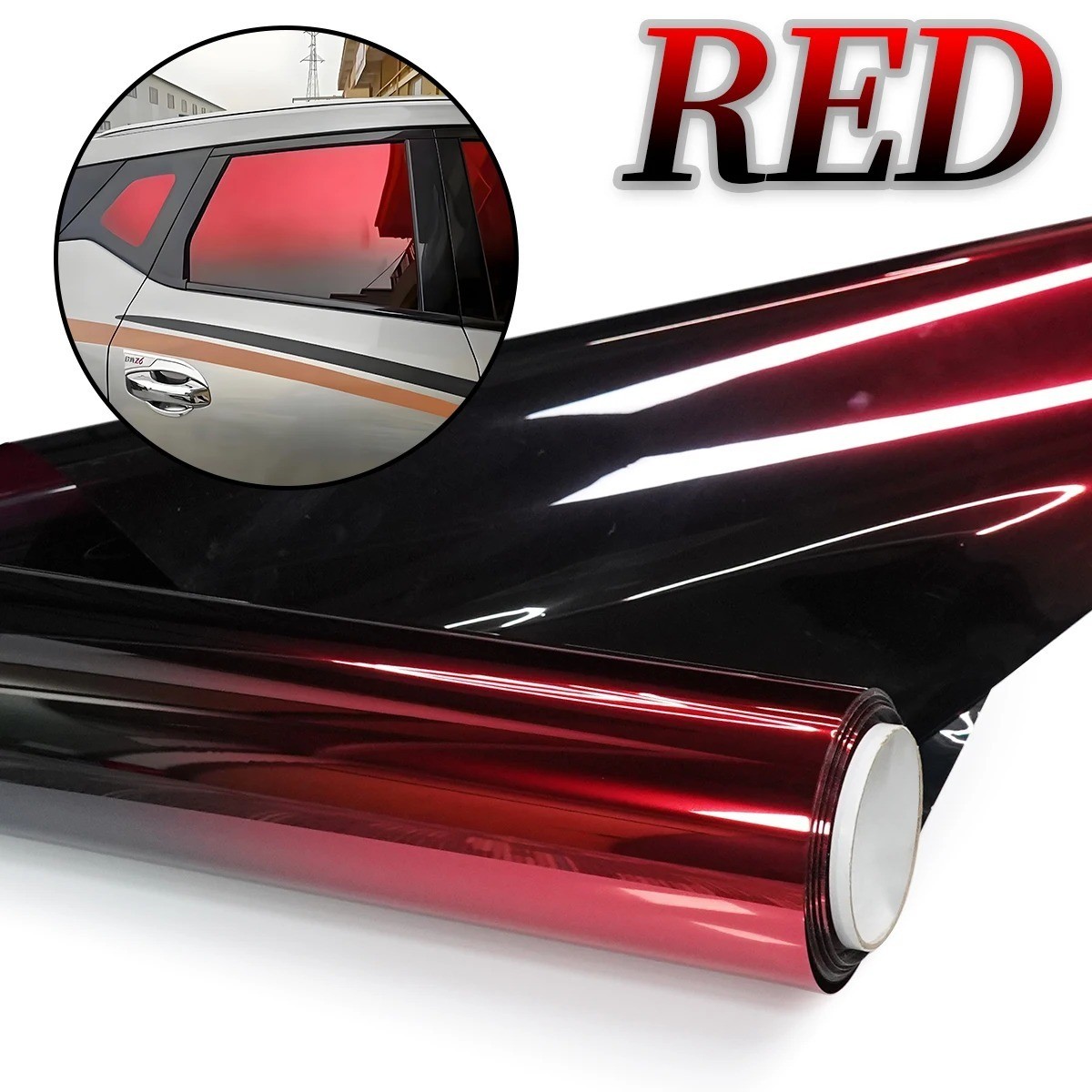 Car Window Tint Film 2-Color Gradients Film Windshield Sun Shade Heat & UV Block