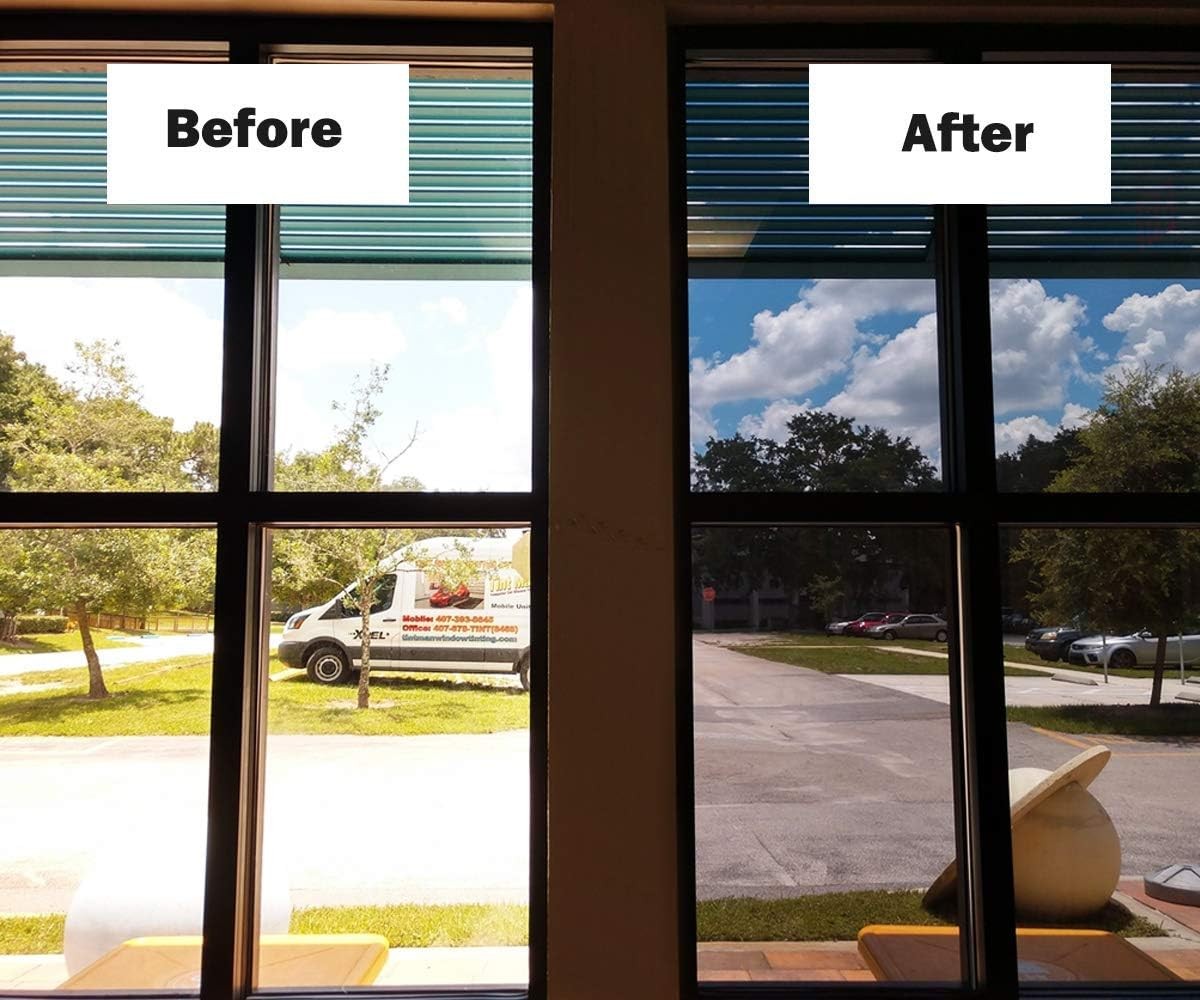 Niviy One Way Window Film Daytime Privacy Mirror Effect 17.7″ x 78.7″, Silver
