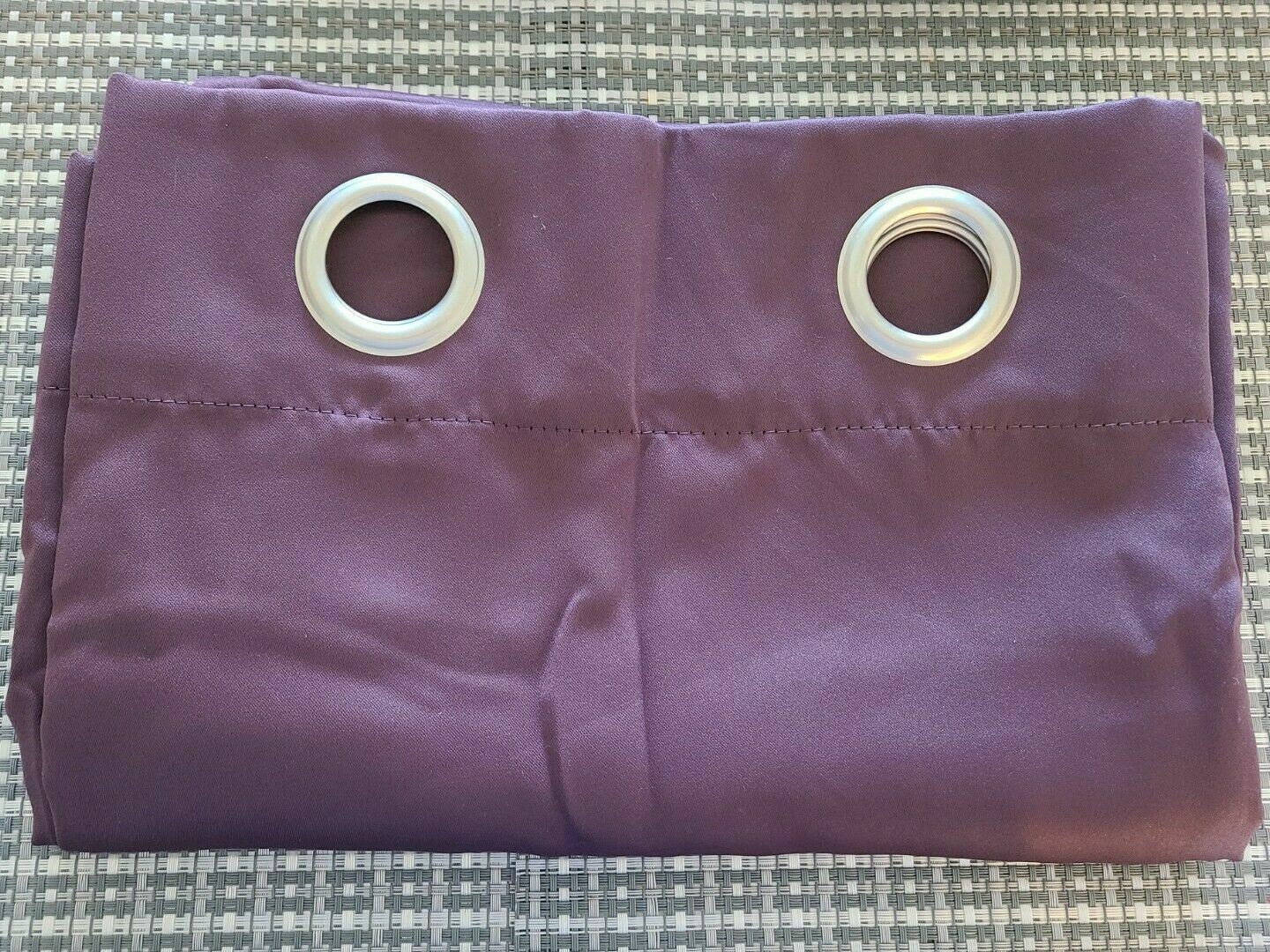 LiCHTENBERG New Energy Rod Pocket~One Curtain Panel~Plum Purple~54″ X 108″