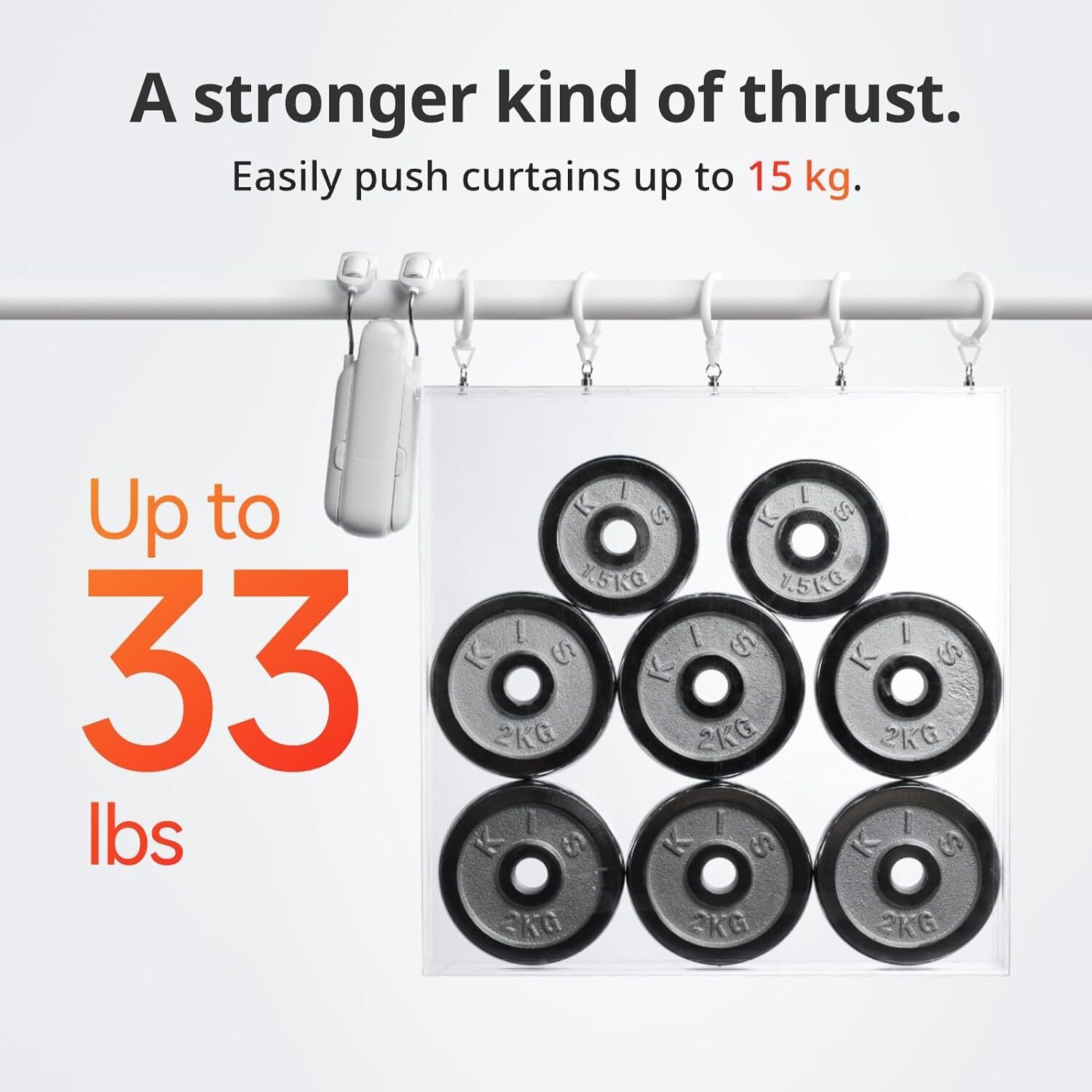 SwitchBot ‎Curtain Rod 3 Smart Opener Electric Motor Wireless Bluetooth Remote