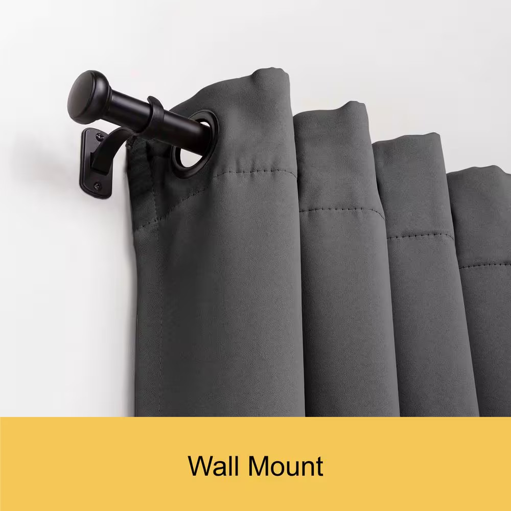 Weaver 72 In. – 144 In. Adjustable Single Indoor/Outdoor Curtain Rod 1 In. Diame