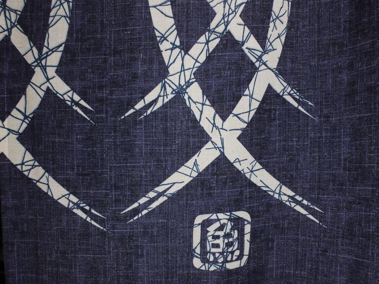 Japanese Noren Doorway Curtain Fish Indigo Blue Traditional Gift 85x150cm