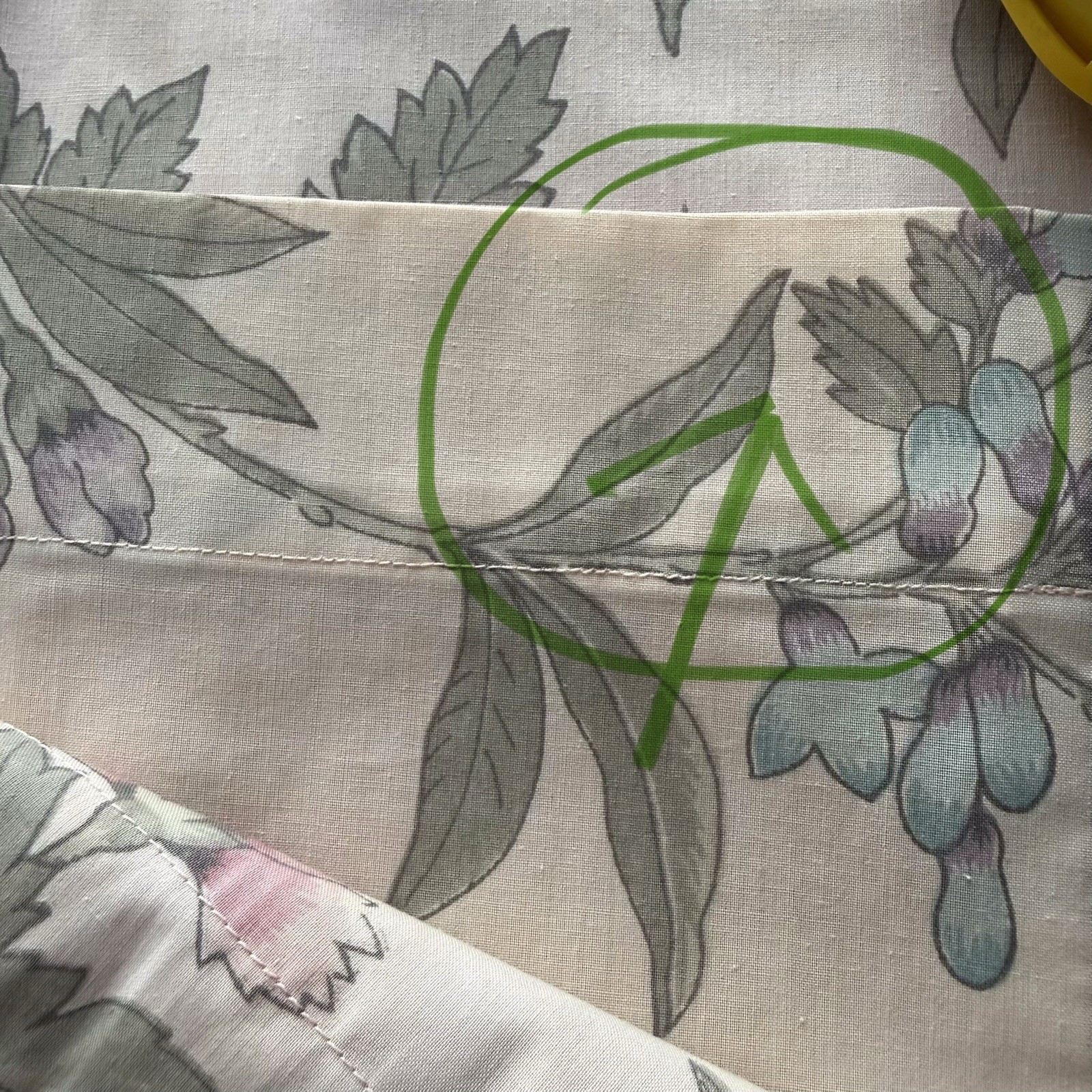 VTG SET 3 Floral Butterfly Lined Curtain Panels Retro 80s Tie Backs 88” L READ