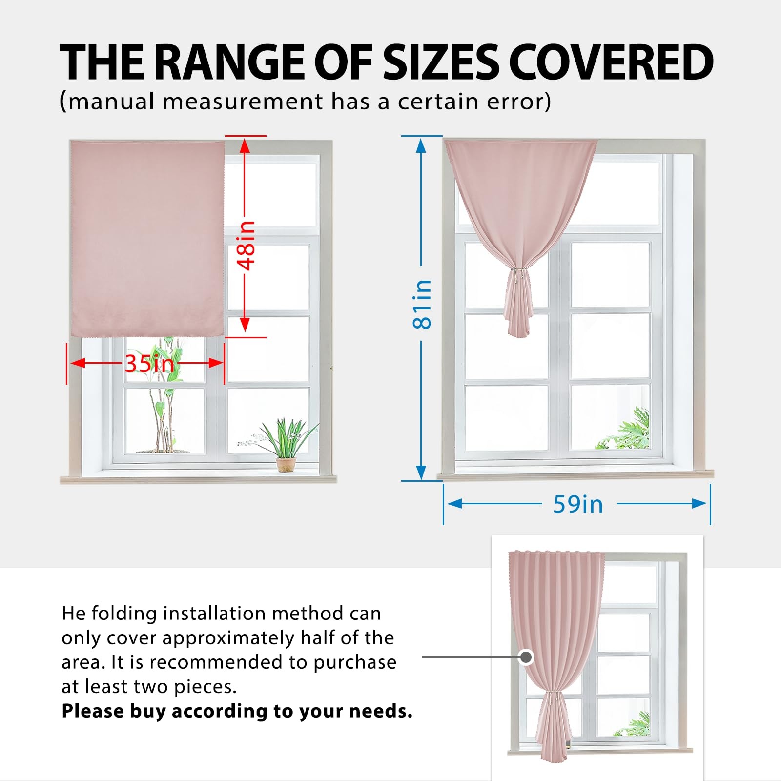 Autohesion Curtains for Windows,Bedroom Blackout Curtains for – Thermal Lnsul…