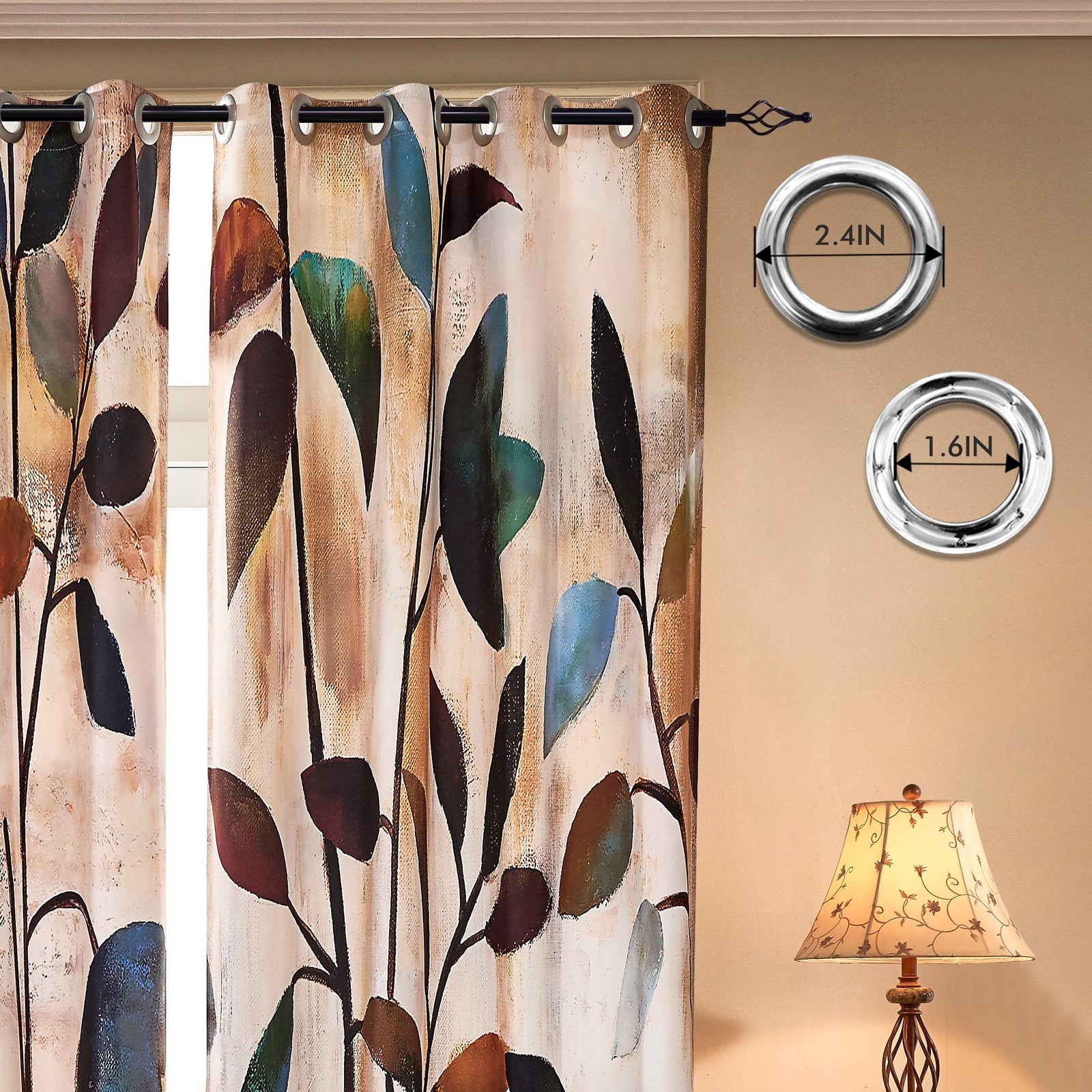 subrtex Printed Curtains Room Darkening for Bedroom Living Room Kids Room Din…