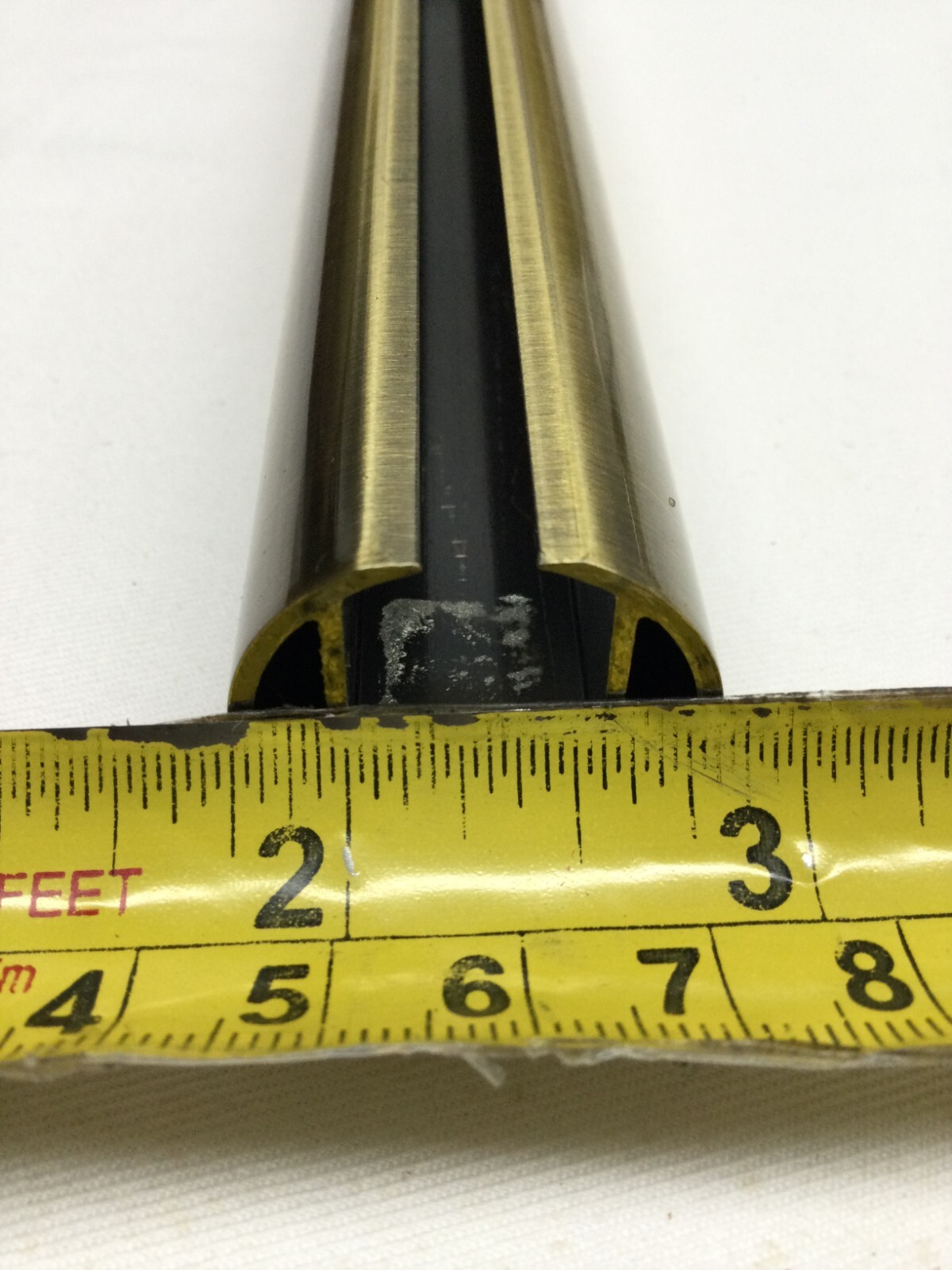 (Sold By The Foot up to 6 ft) 1” metal Rod Pole Curtain Drapery – GOLD