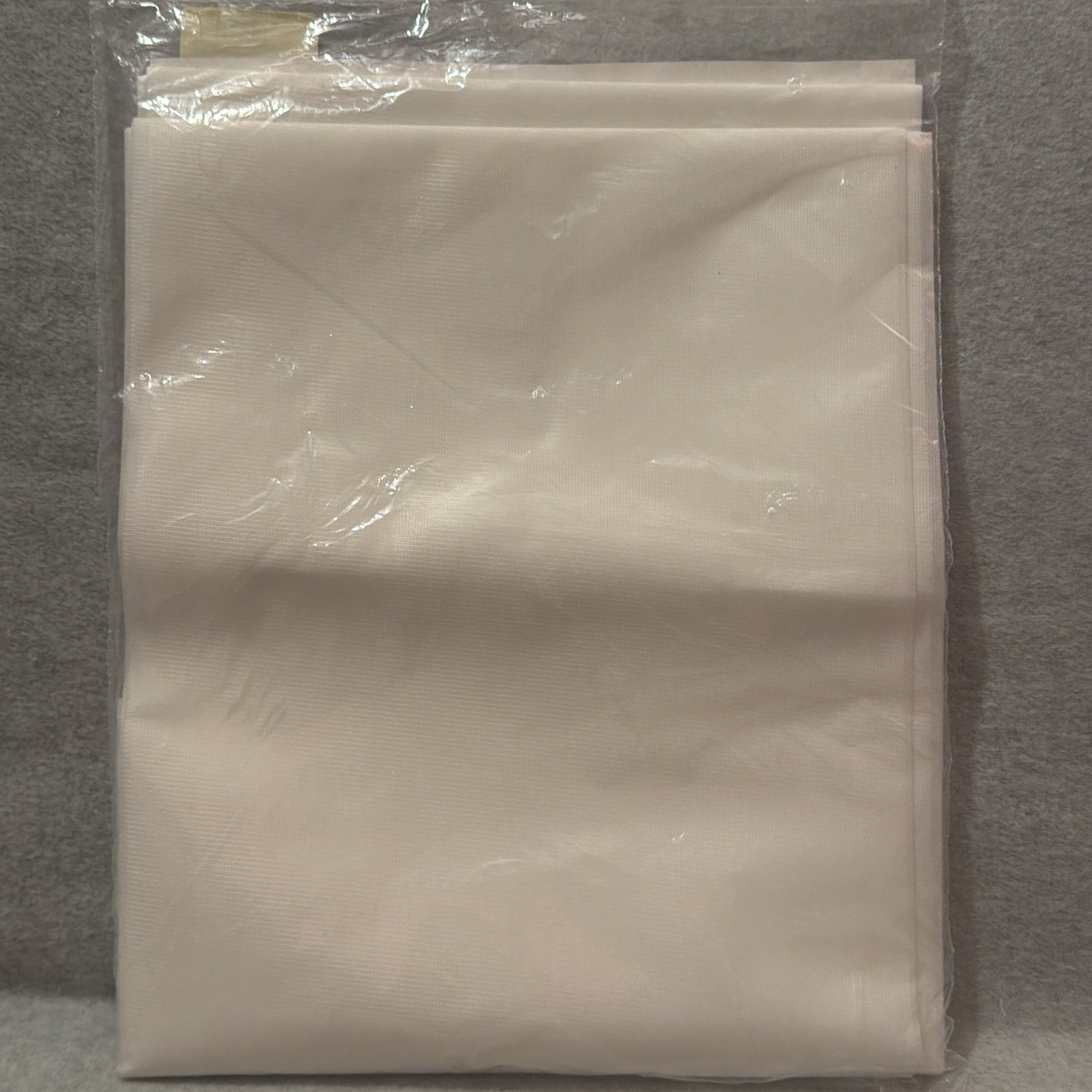 vtg Liberty Sheer Curtain ONE panel white 40 inches by 72 inches 1980s NEW