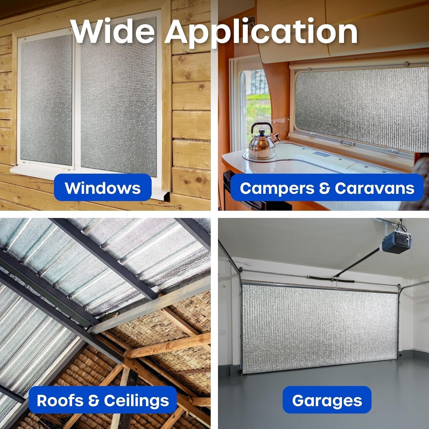 Reflective Window Insulation Foil, Double Side Aluminum Foil Bubble Insulatio…
