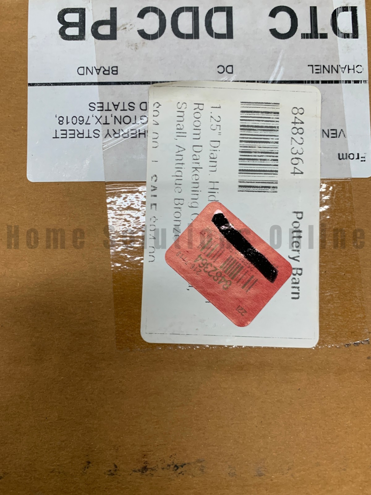 Pottery Barn Hidden Connection Room Darkening Rod Antq Brnz 1.25″ 28-48 #R6012