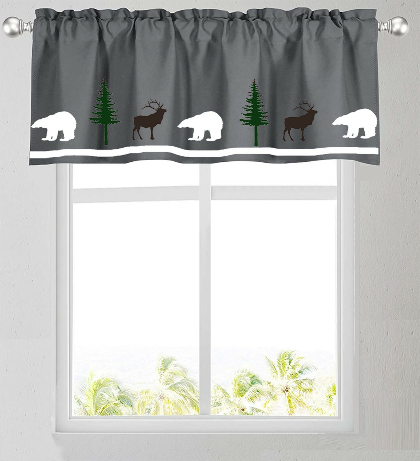 Armadillo Western Window Valance in Your Choice of Colors Handmade Decor