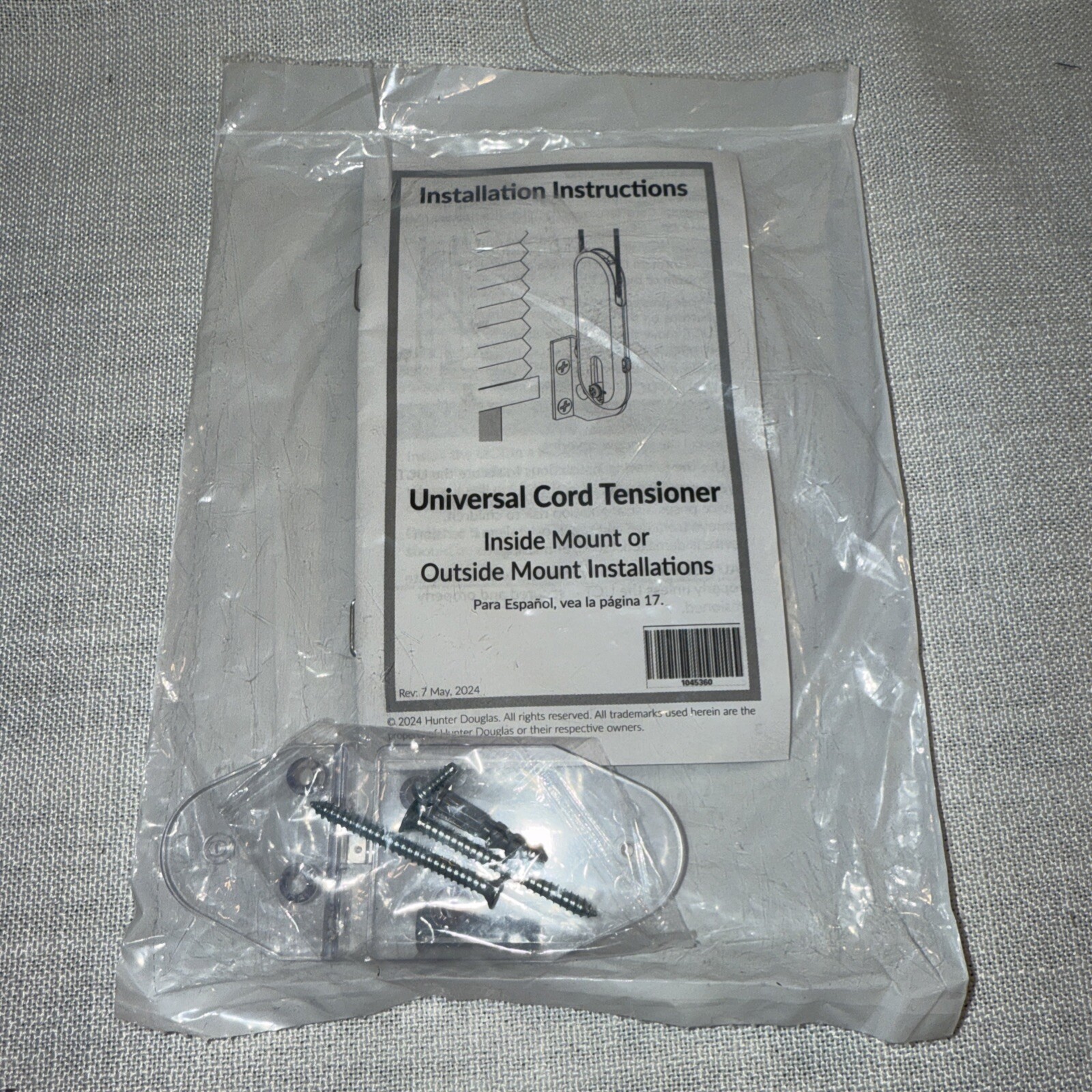 Hunter Douglas Universal Cord Tensioner for Inside or Outside Mount