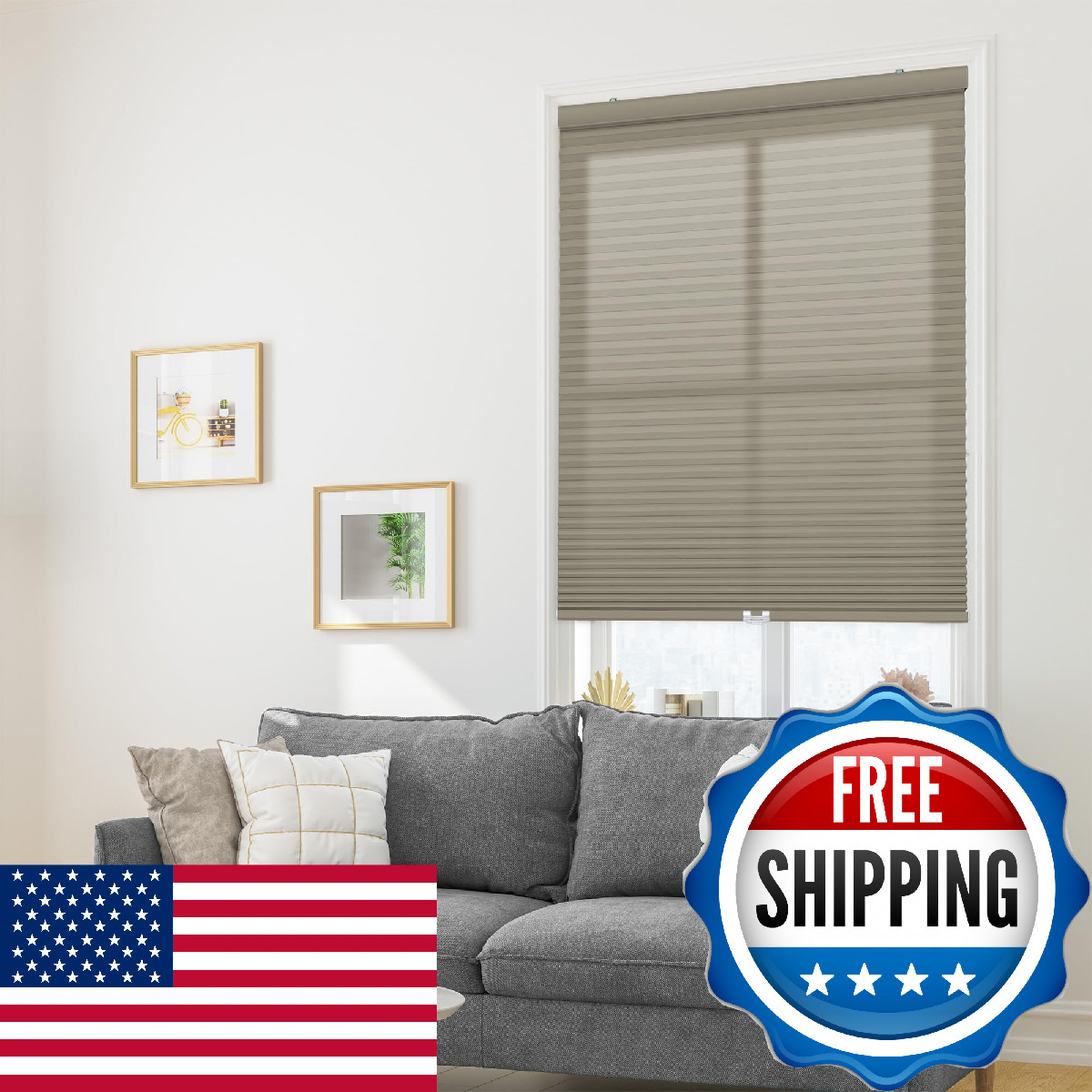 Dez Furnishings Cordless 1 Signature Light Filtering Cellular Shade 30 W X 48 H