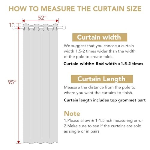 Curtains Ultra Sleep Well Microfiber Blackout 52″W x 96″L (Pack of 2) Burgundy