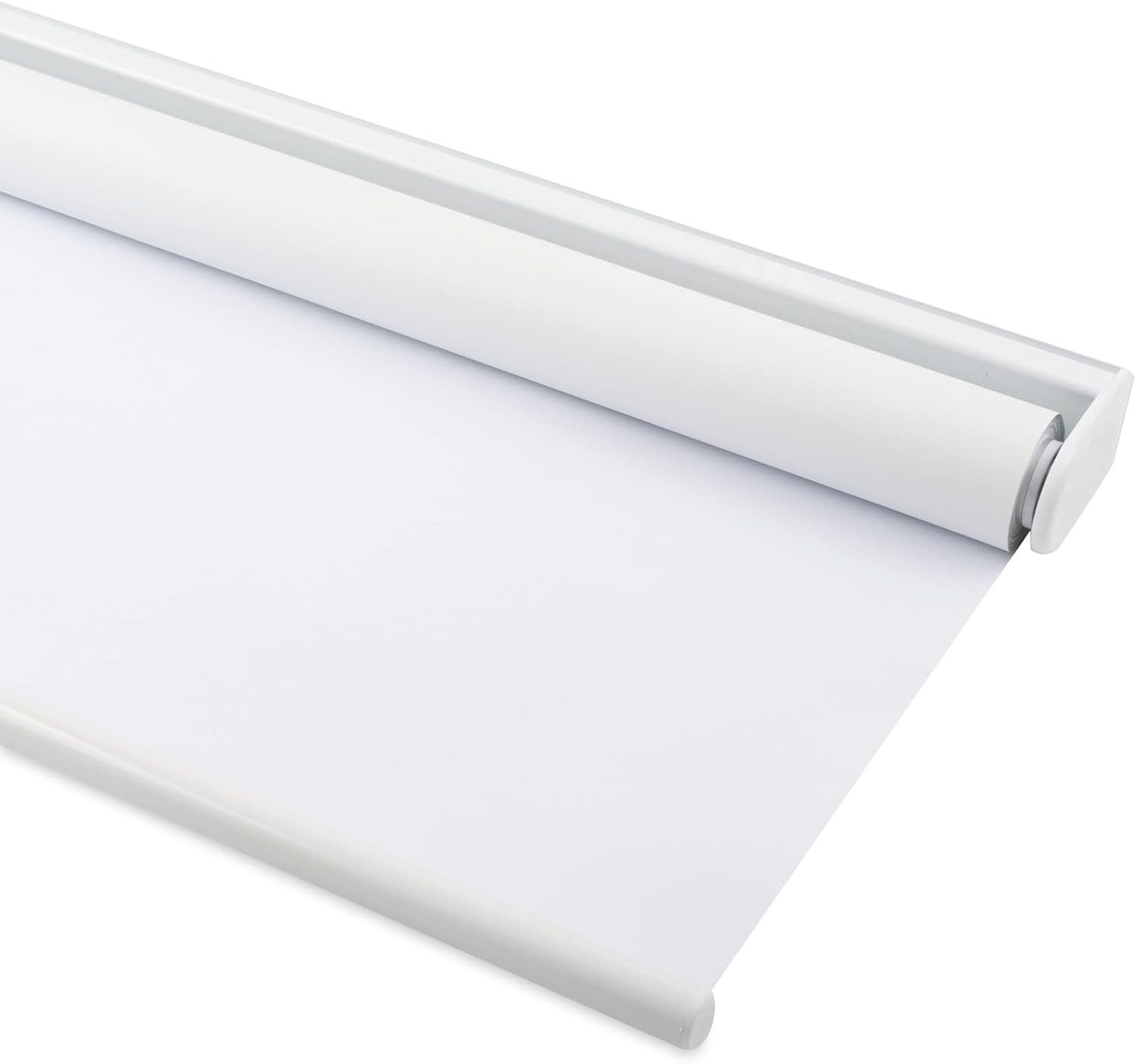White Cordless Blackout Roller Shades 23″W x 72″H – Elegant Thermal Insulation
