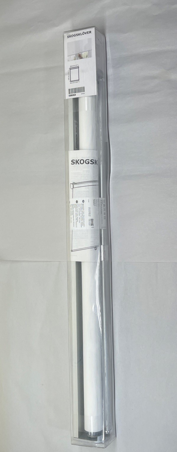 Brand New IKEA SKOGSKLOVER White Roller Blind 68.6×195 cm (27×76 ¾ “) 303.145.89