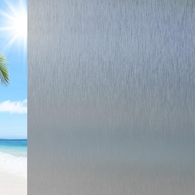 118.11 x 17.73″ Static Cling Privacy Window Film Frosted UV Blocking Office Home