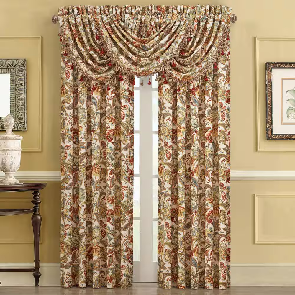 August Multi Cotton 95″ Window Panel Pair