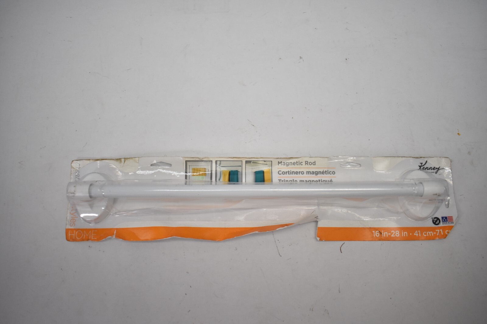 Kenney Magnetic Rod 16″ To 28″ White Multi Use Adjustable Appliance 5/8″CN65B-94