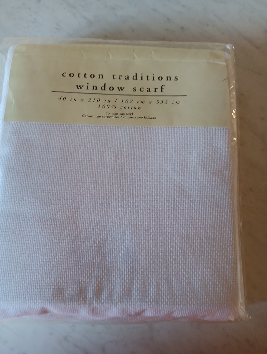 Pure White Window Sheer Scarf Curtain Wedding Drape Panel Swag Voile 40 x 210″