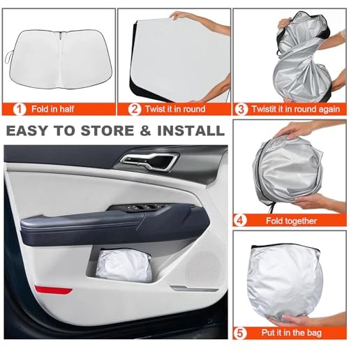 2026 Upgrade Front Windshield Sunshade fit for Kia Sportage 2023-2025 2026