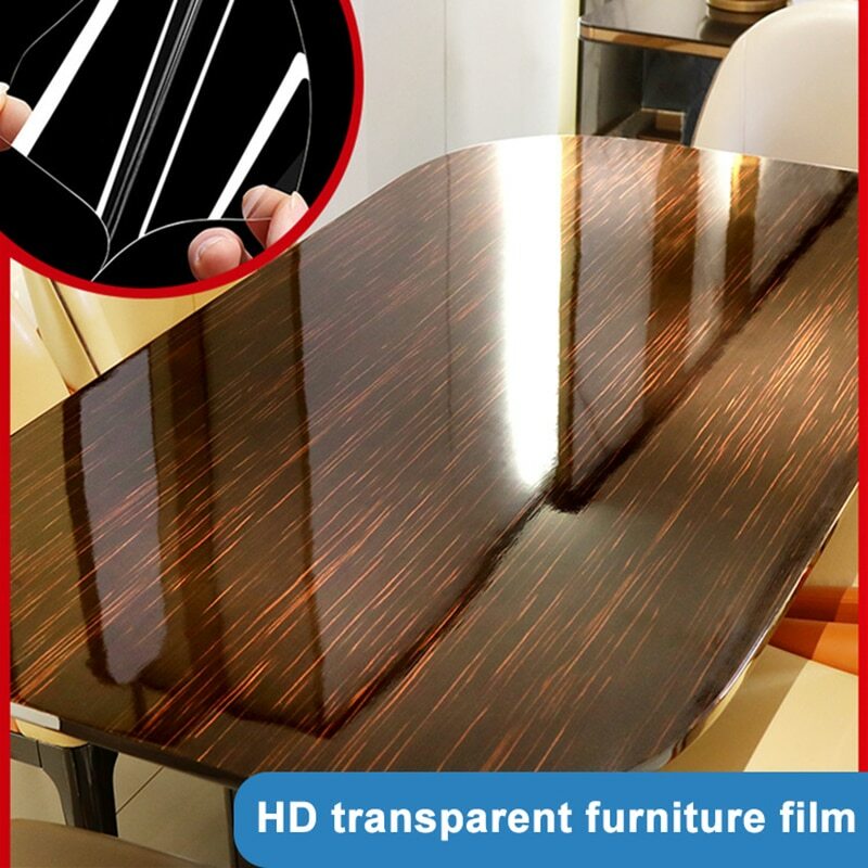 Clear Self Adhesive Window Security Film Sticker Table Glass Shatter Protection