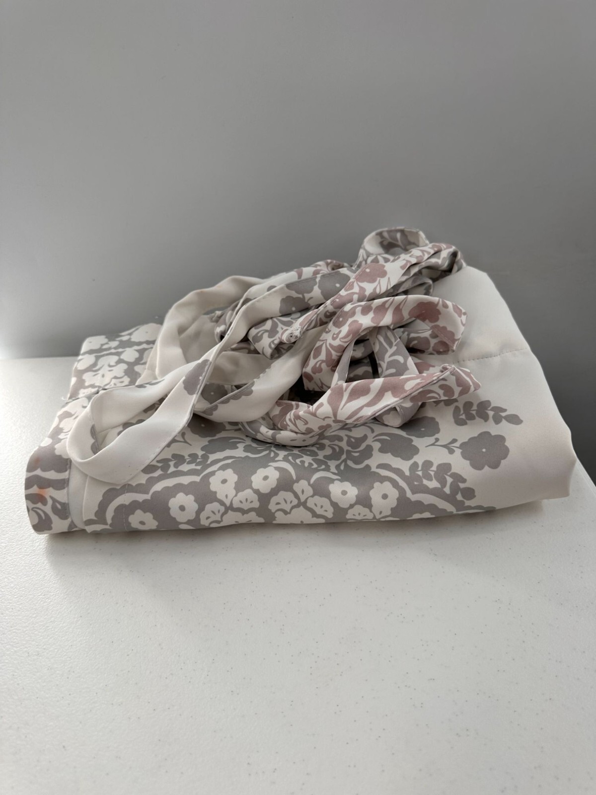 Driftaway Decorative Valance Floral Patterned Fabric Curtain Panel Tie Up 45×63