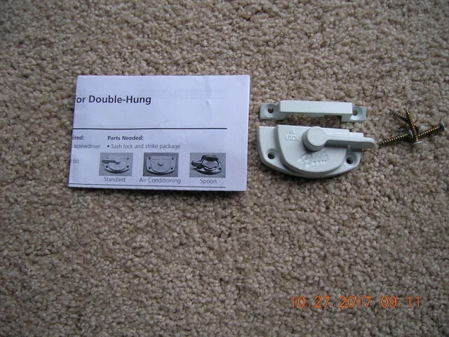 Pella Double/Single-Hung Window Cam-Action Lock White with Hardware 0BMW6000