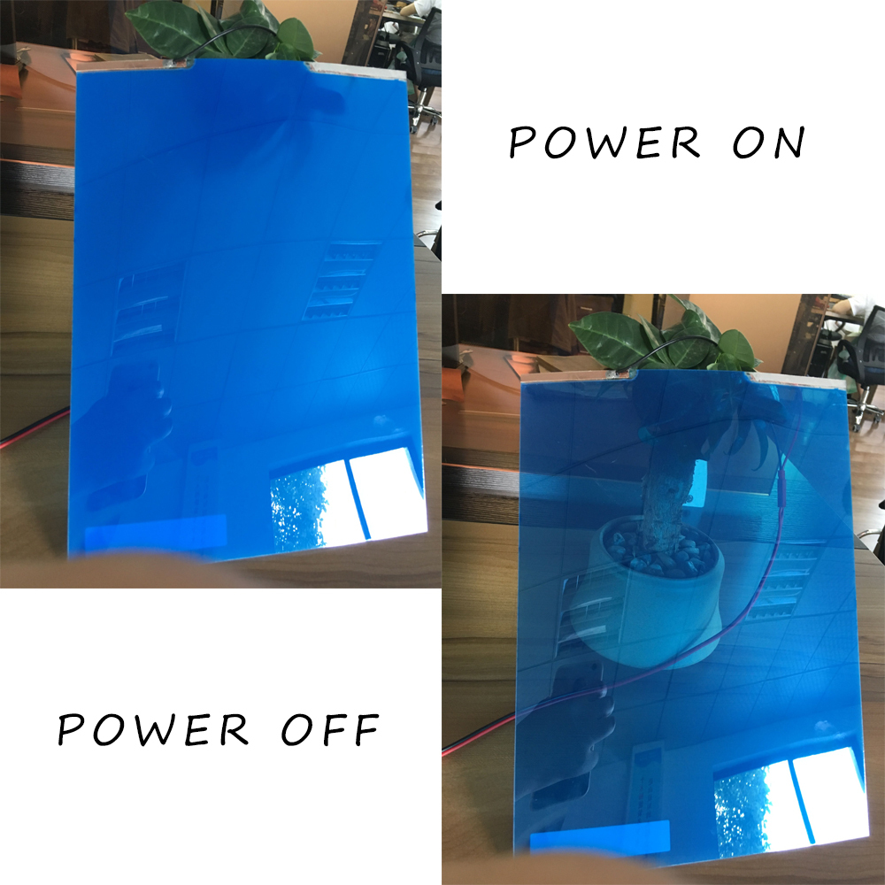PDLC Piece 21×29.7cm Smart Film Glass Switchable Glass Electrochromic 6 Colors