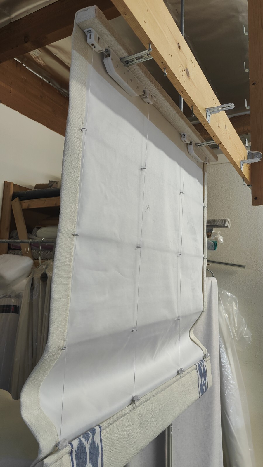Cordless Roman Shade One Cordless Spring System And 2 Adapters Per Device.