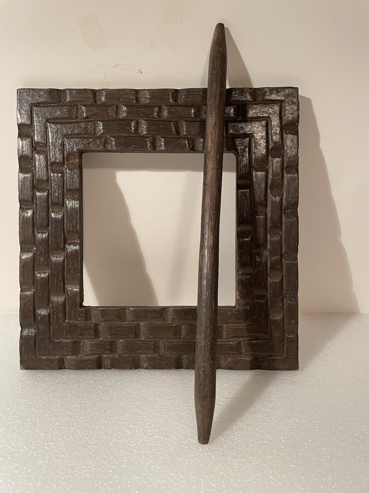 Wooden Window Curtain Brooch Tieback Holdback Square /Round Your Choice Each $15