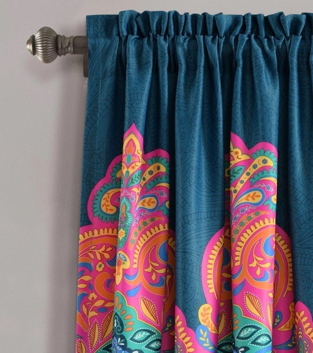 NEW Lush Decor Half Moon BOHO CHIC Curtains TWO Panels 52″ x 84″ Insulated