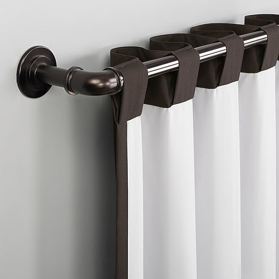 Sun Zero Cyrus Blackout Curtain Panel 40″x96″ Chocolate Rod Pocket Back Tab