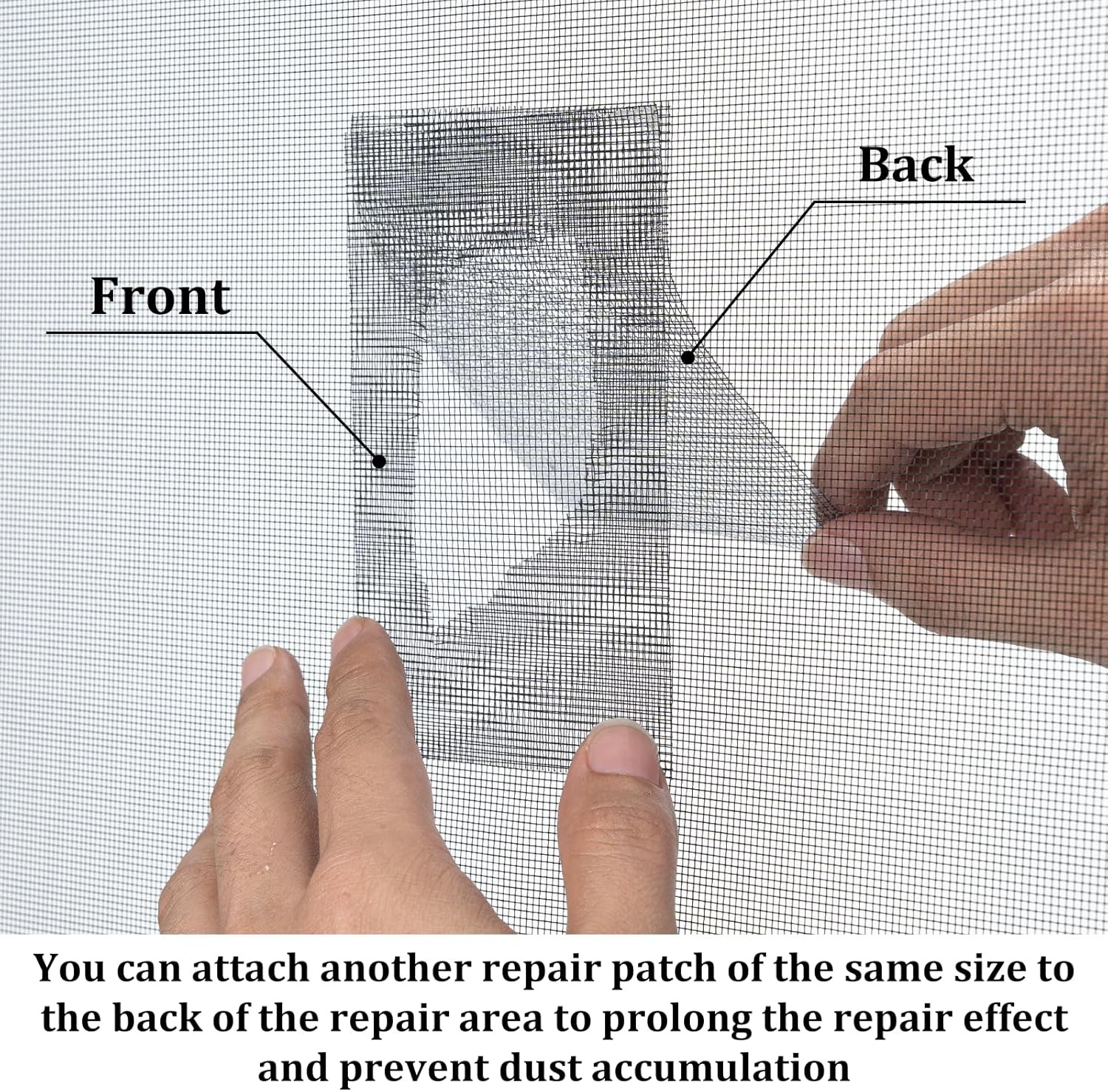 2″ X 30 FT Black Window Screen Repair Tape, Strong Adhesive Fiberglass Mesh