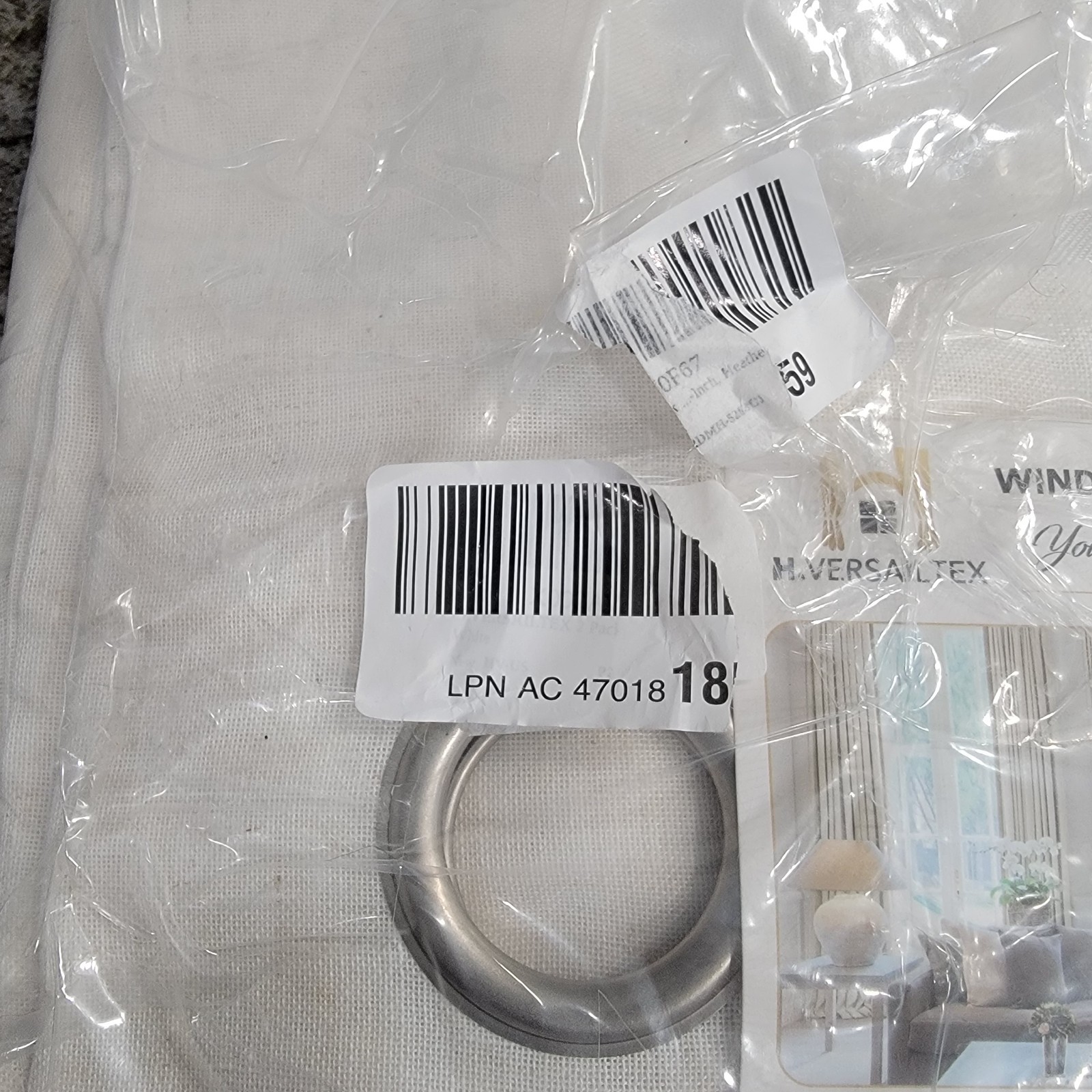 H. Versailtex Linen Light Filtering Sheer Curtains 52×84 Grommet Top Set Of 2